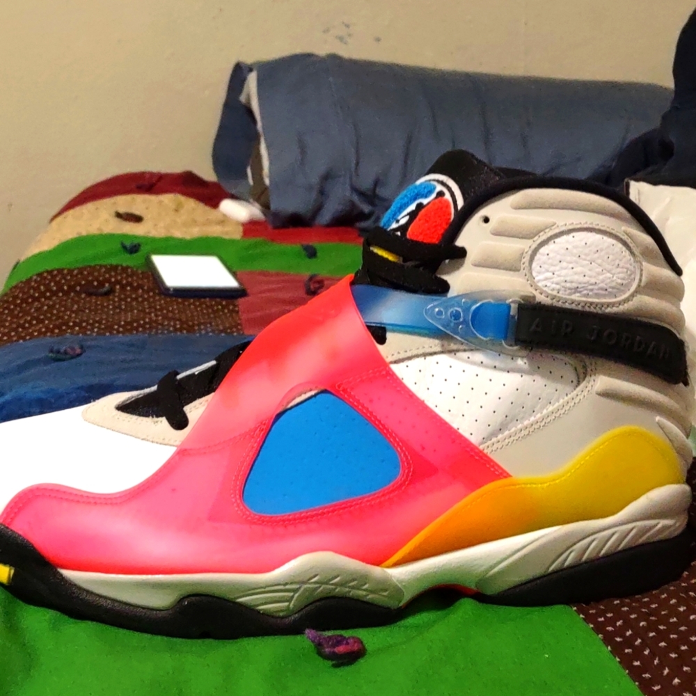 Jordan 8s multi-color